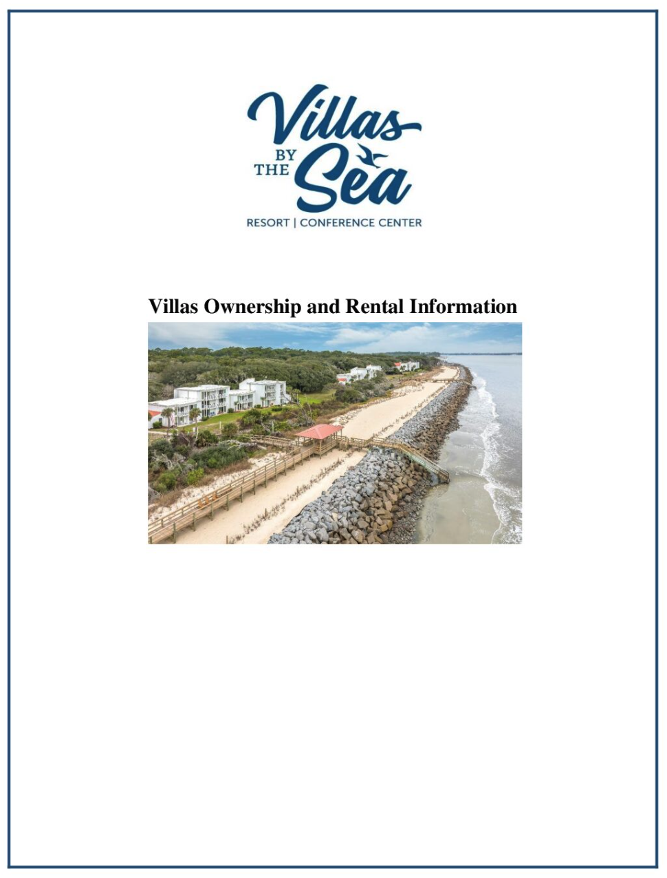 Ownership and Rental Documents - Villas by the Sea Resort, Jekyll Island